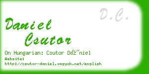 daniel csutor business card